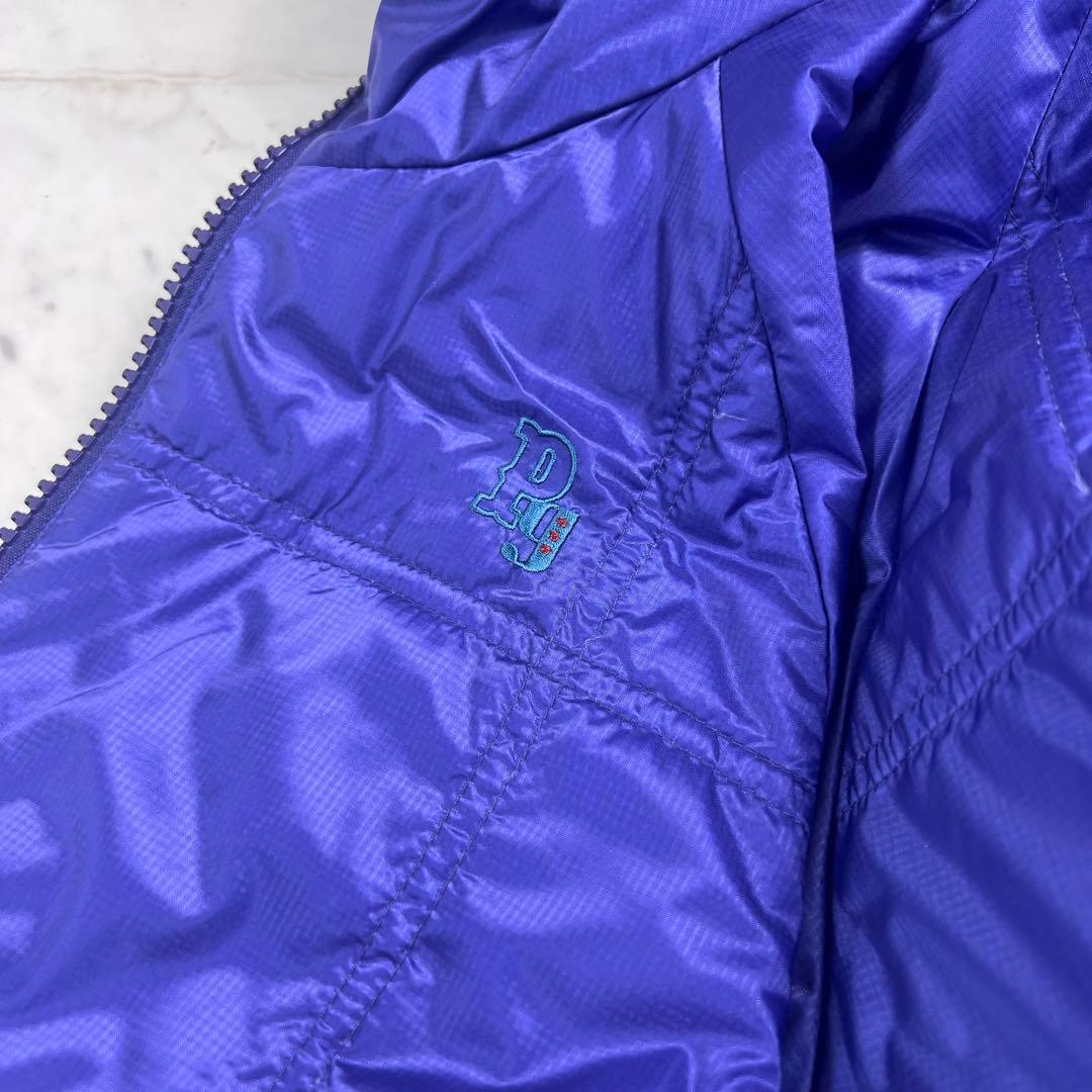 パーリーゲイツ ダウンジャケット サイズ1 M リバーシブル ネイビー 紫