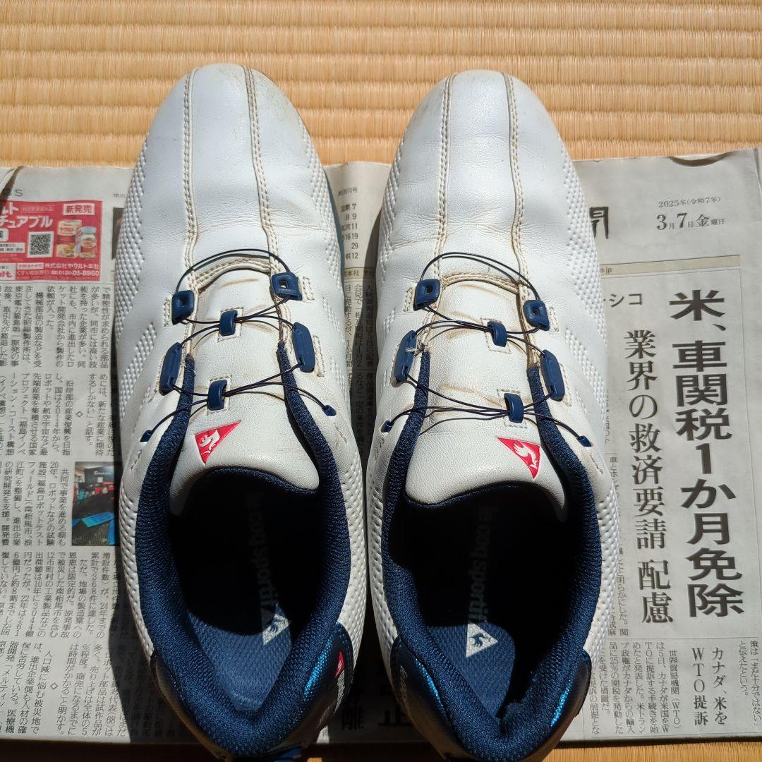 le coq sportif ゴルフシューズ ホワイト/ネイビー