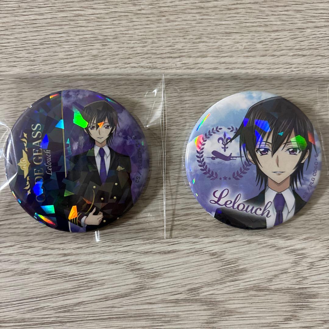 コードギアス　反逆のルルーシュ　ルルーシュ　成田空港　ホログラム　缶バッジ