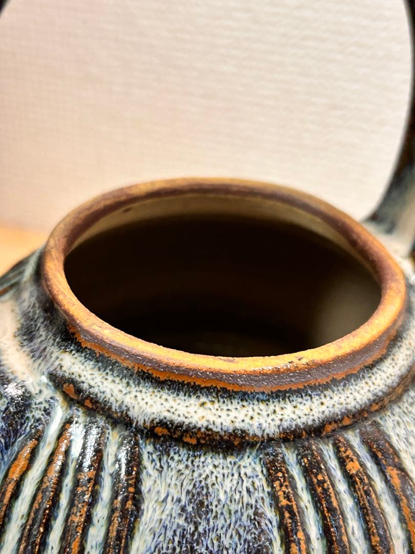 湯町窯　共手土瓶　検）民藝　出西窯　舩木研兒　小鹿田焼　小代焼