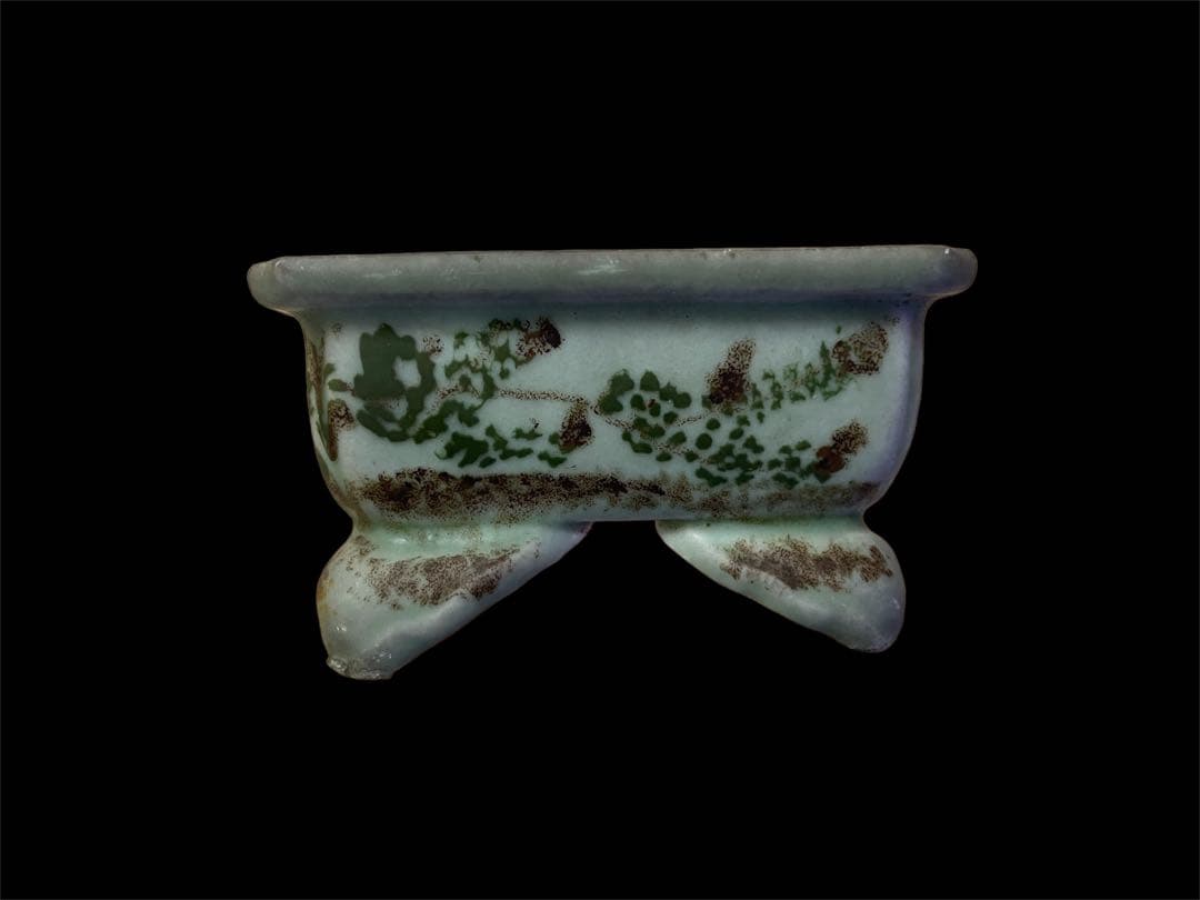 青磁　盆栽鉢 青磁 盆栽　五彩鉢