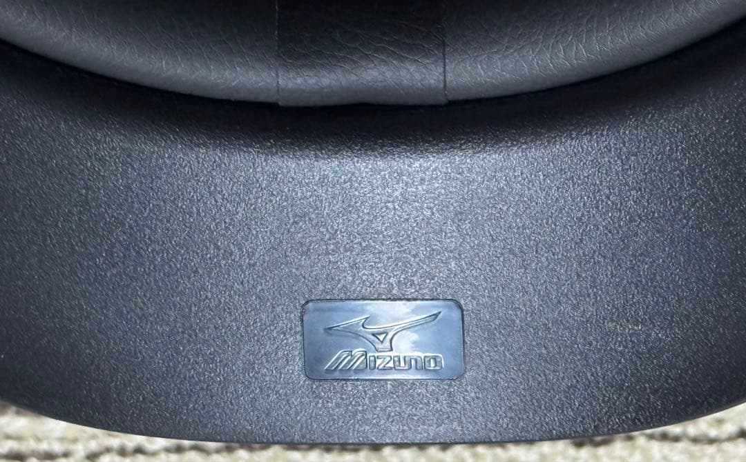 ミズノ硬式用 つば付きキャッチャーヘルメット L つや消しブラック