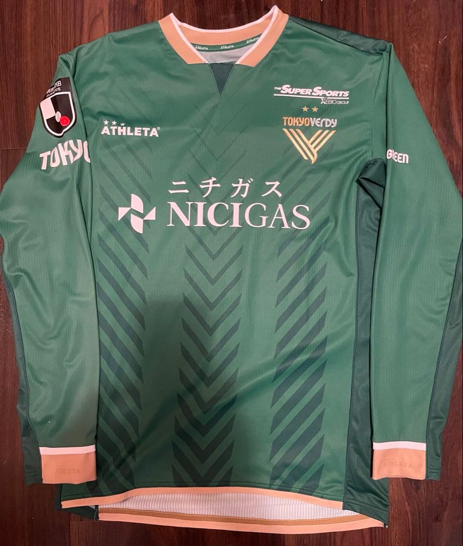 東京ヴェルディ　林尚輝選手実使用　長袖ユニフォームオーセンティックシャツアスレタ