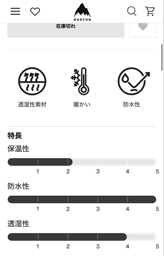 h*様 300円からBurton Pillowline GORE‑TEX Jac