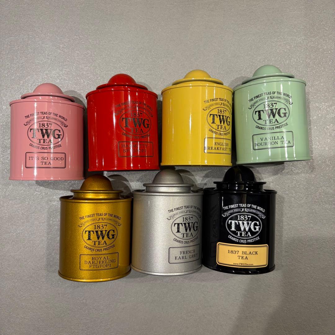 TWG Tea カラフル　空き缶セット