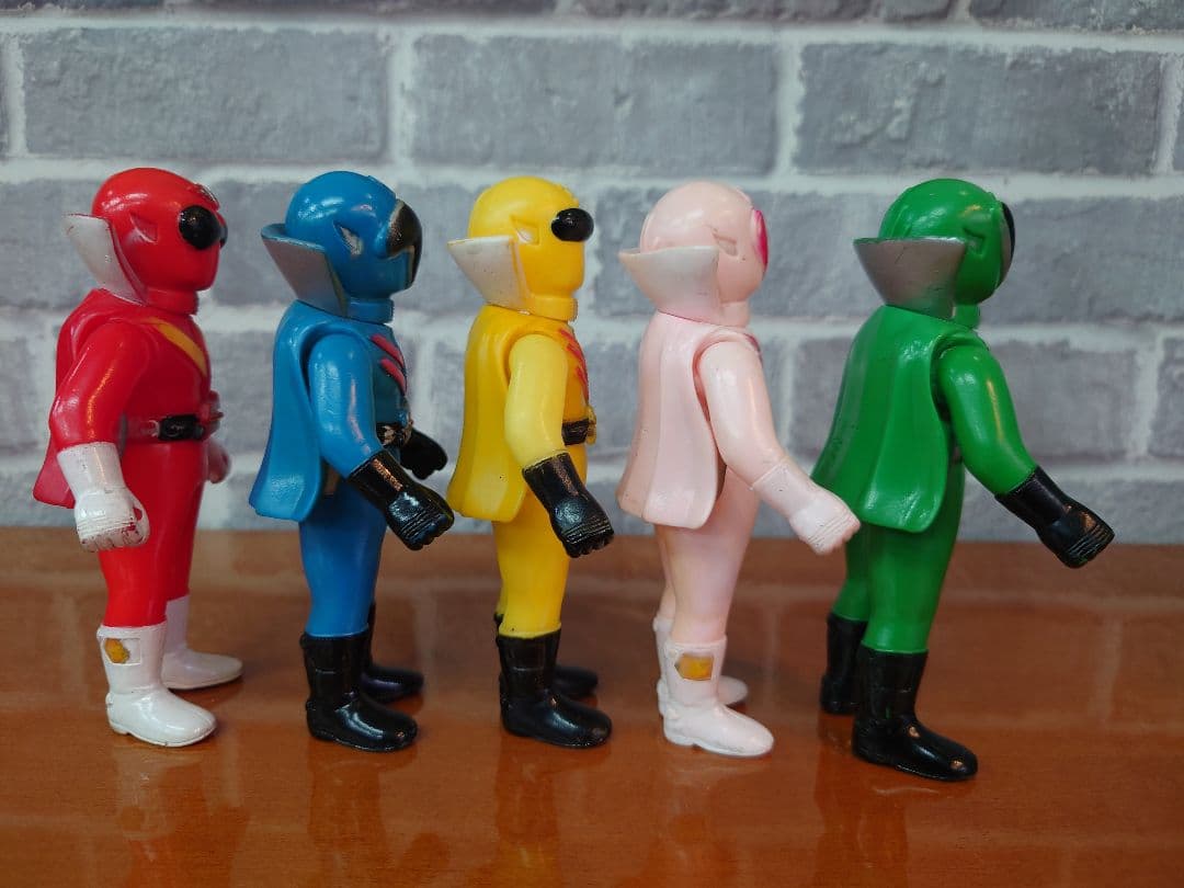 戦隊ヒーロー　ゴレンジャー フィギュア ソフビ 5体セット