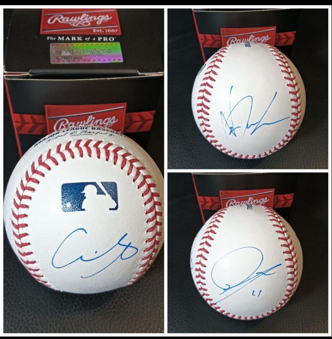 LAドジャース 大谷翔平 山本由伸 佐々木朗希 直筆サインボール正規MLB公式球