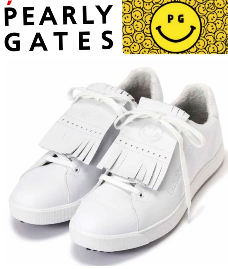 パーリーゲイツ　キルトタンローカット ゴルフシューズ　牛革レザー