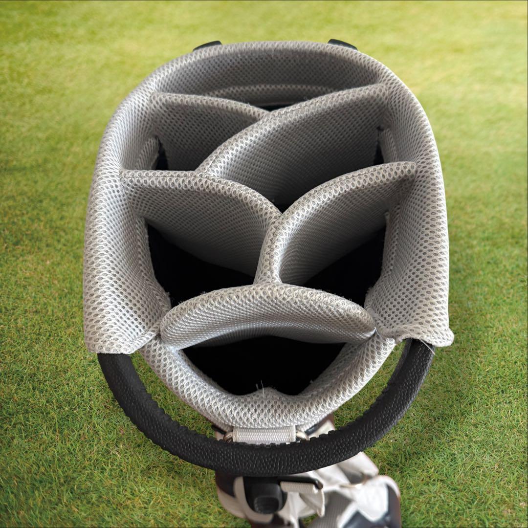 パーリーゲイツ　キャディバッグ　ショルダー式　スタンド式　軽量　紺　ネイビー