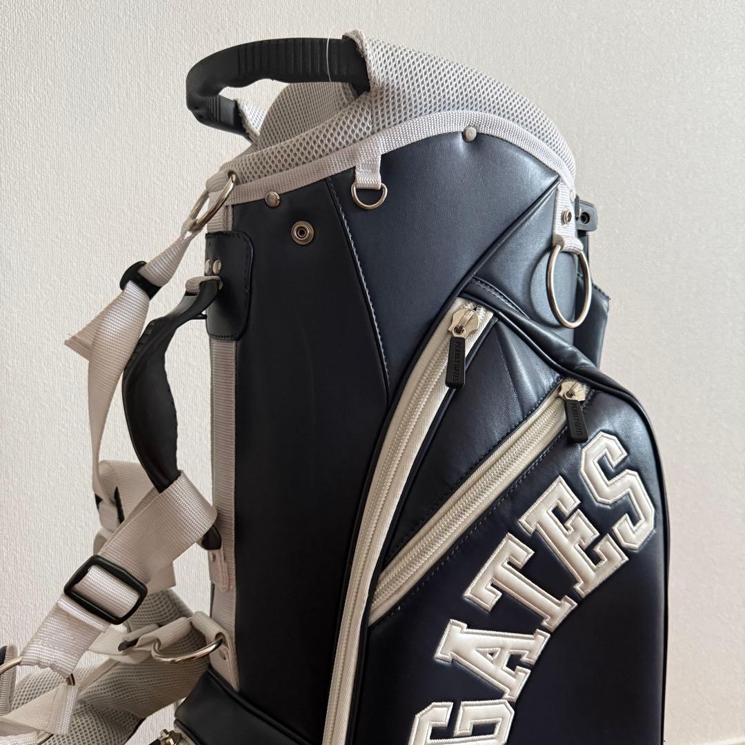 パーリーゲイツ　キャディバッグ　ショルダー式　スタンド式　軽量　紺　ネイビー