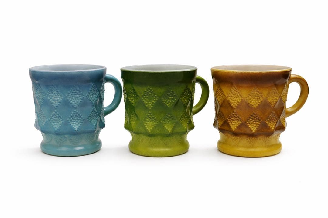 美品　Fire-King キンバリー マグカップ3点セット