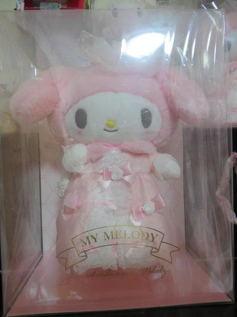 マイメロディ ぬいぐるみ 透明ケース入り