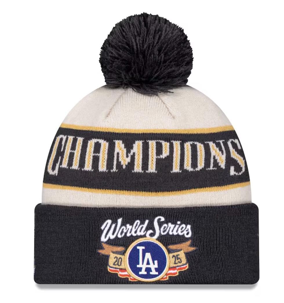 ドジャース 2025年 ワールドチャンピオン記念 ニット帽 パレード着用モデル