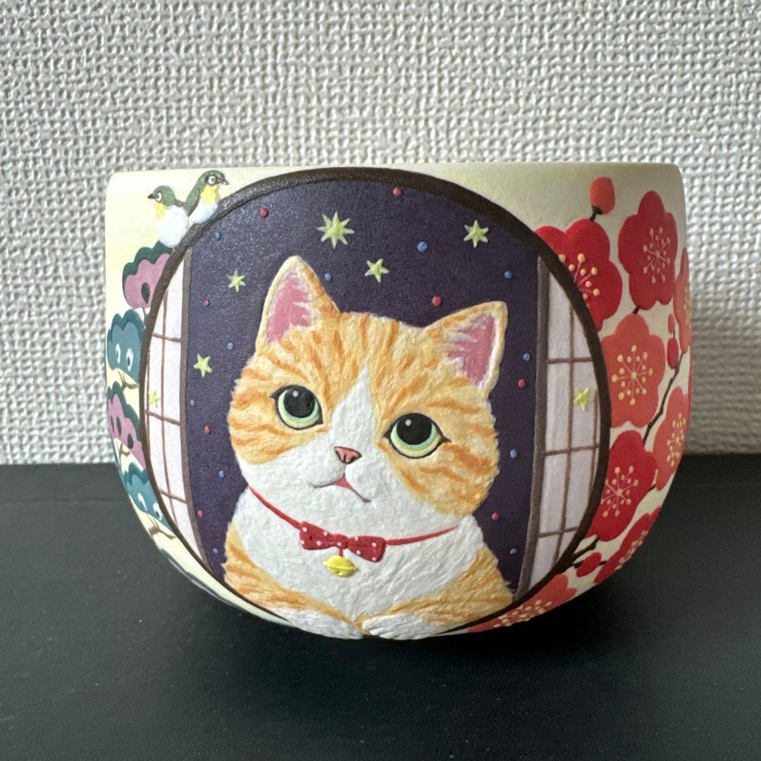 小林佐和子　茶碗　猫　sawako kobayashi 人気陶芸家　人気作家