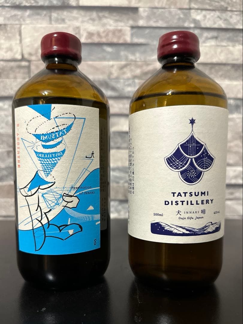 【未開栓】希少 アルケミエ ハッカアブサン、 犬啼ジン2本セット