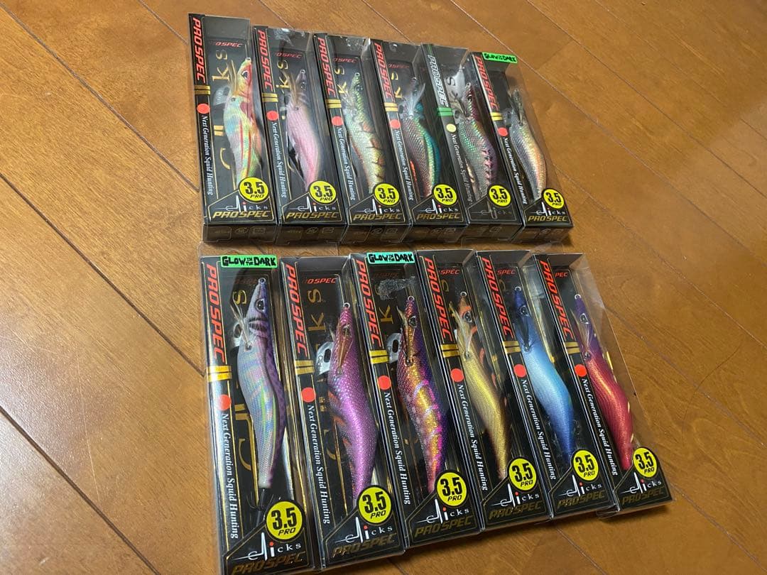 カンジ クリックス プロスペック 12本セット エギ 3.5号 12色