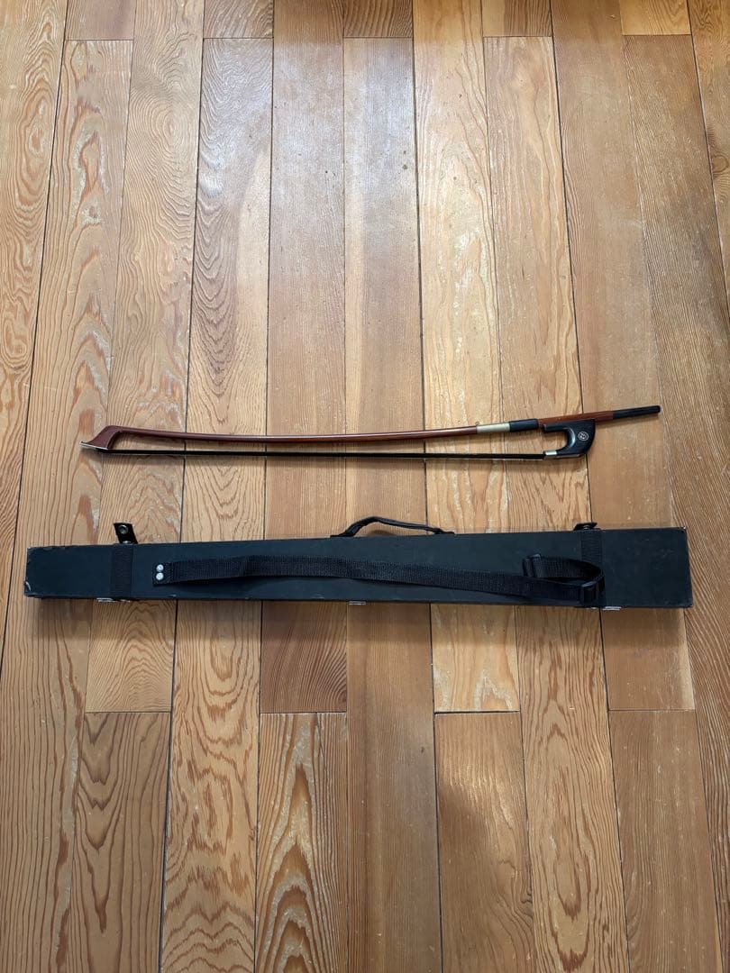 コントラバス弓 木製 ケース付き