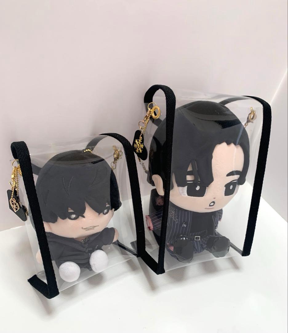 みー　すのチルソフビポーチ　黒　オレンジ　Man 目黒蓮　向井康二