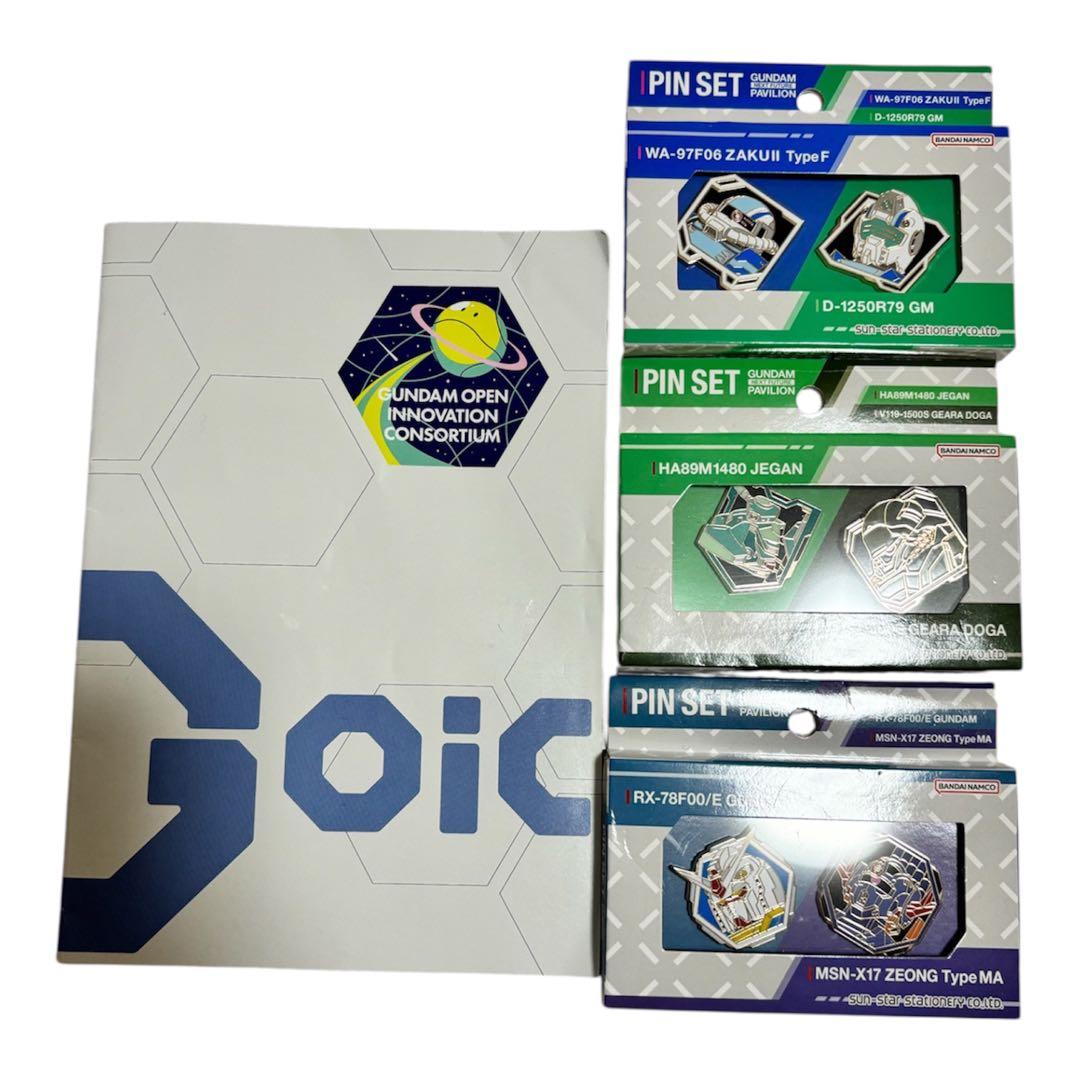 万博 next future ガンダム　冊子　ピンズ　ピンバッジ　セット