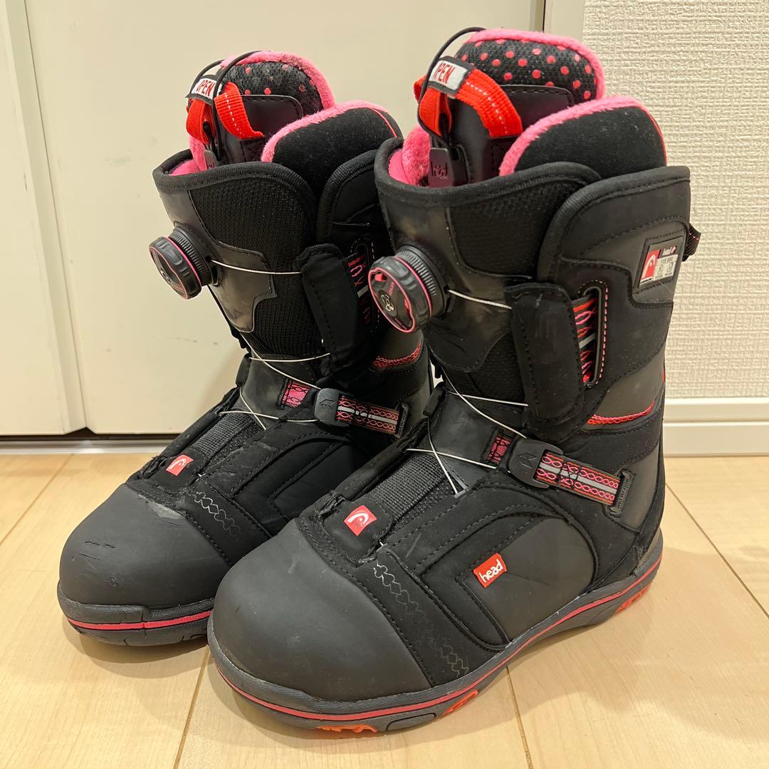 【比較的美品_即日発送】head スノボブーツFIVE WMN BOA 23cm