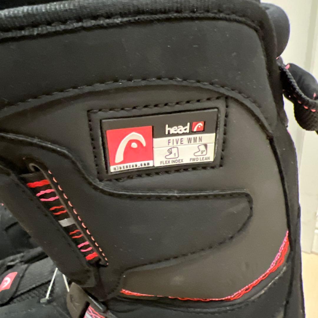 【比較的美品_即日発送】head スノボブーツFIVE WMN BOA 23cm