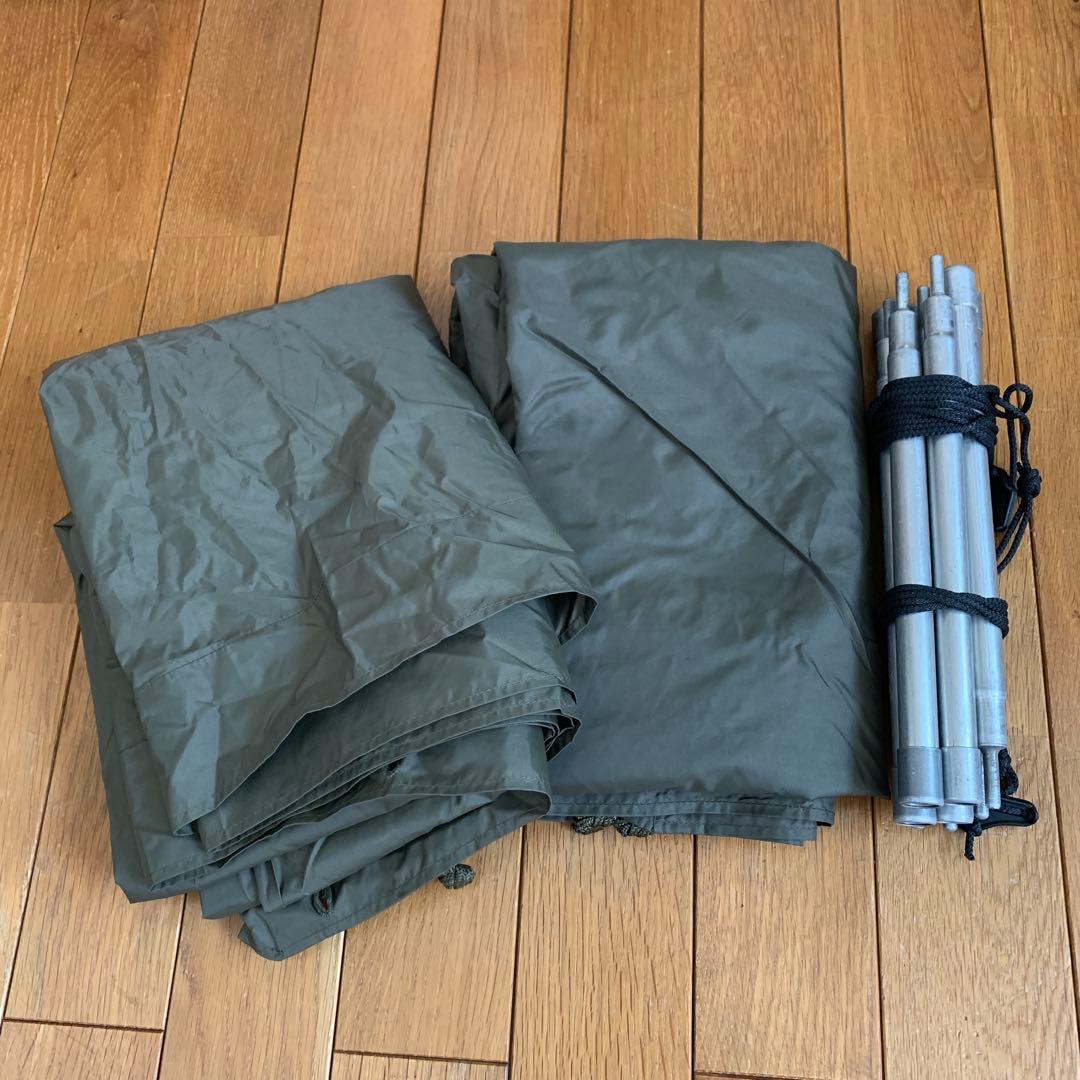 オーストリア軍パップテント　ポリアミド製　使用感あり