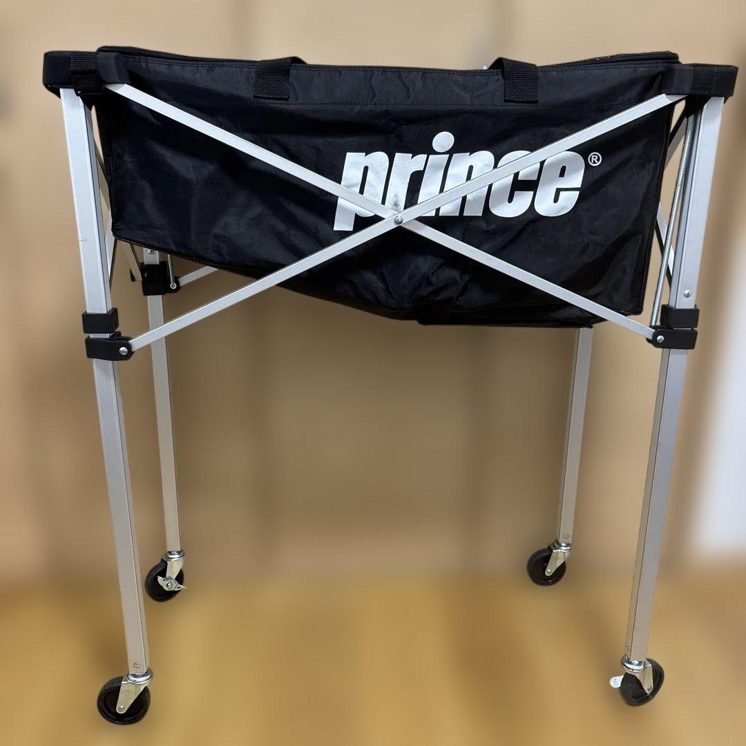 【美品✨】プリンス ワイドキャスターバッグ テニス ボール カゴ