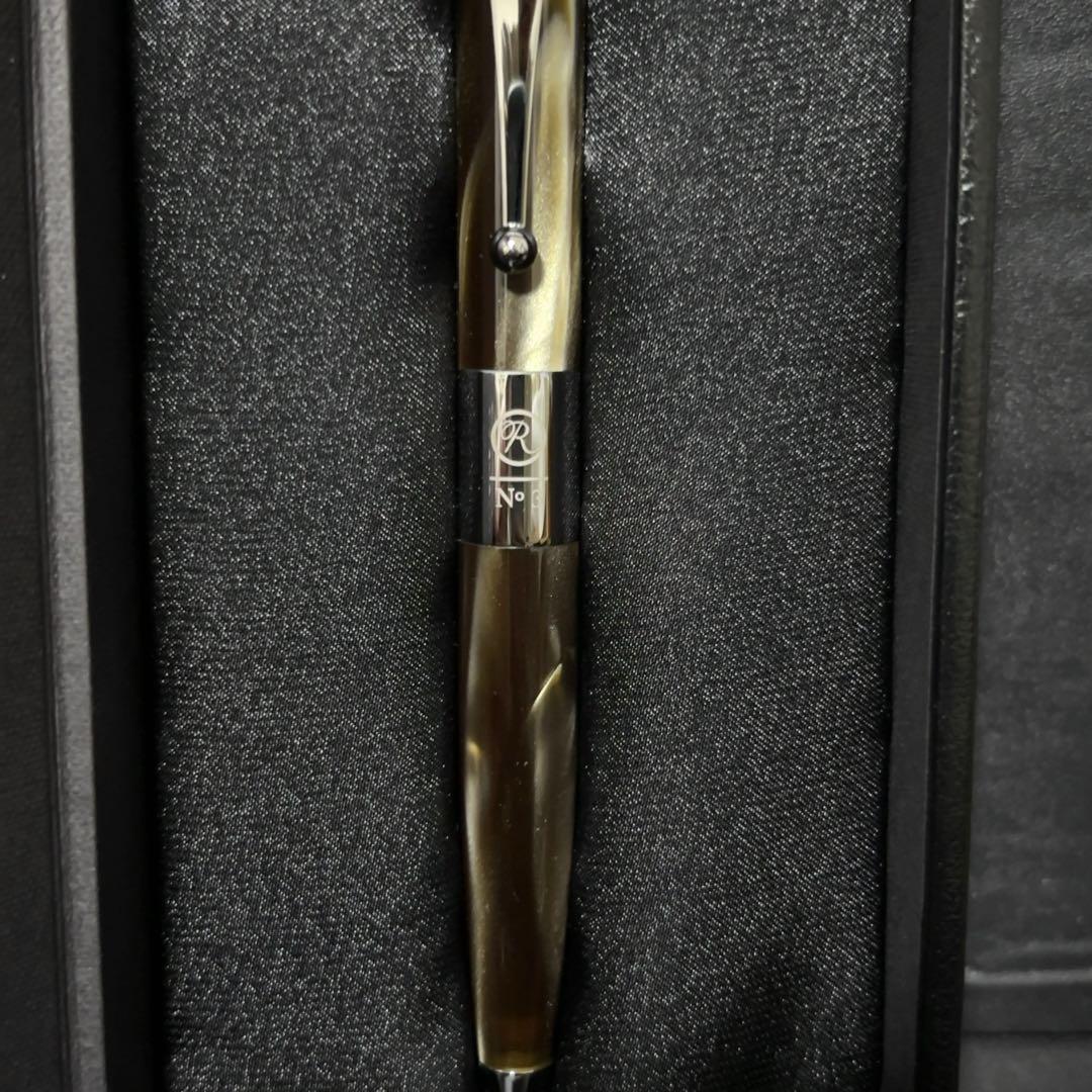 新品未使用 ROMEO No.3 五大陸 別注 太軸ボールペン グレーブラウン
