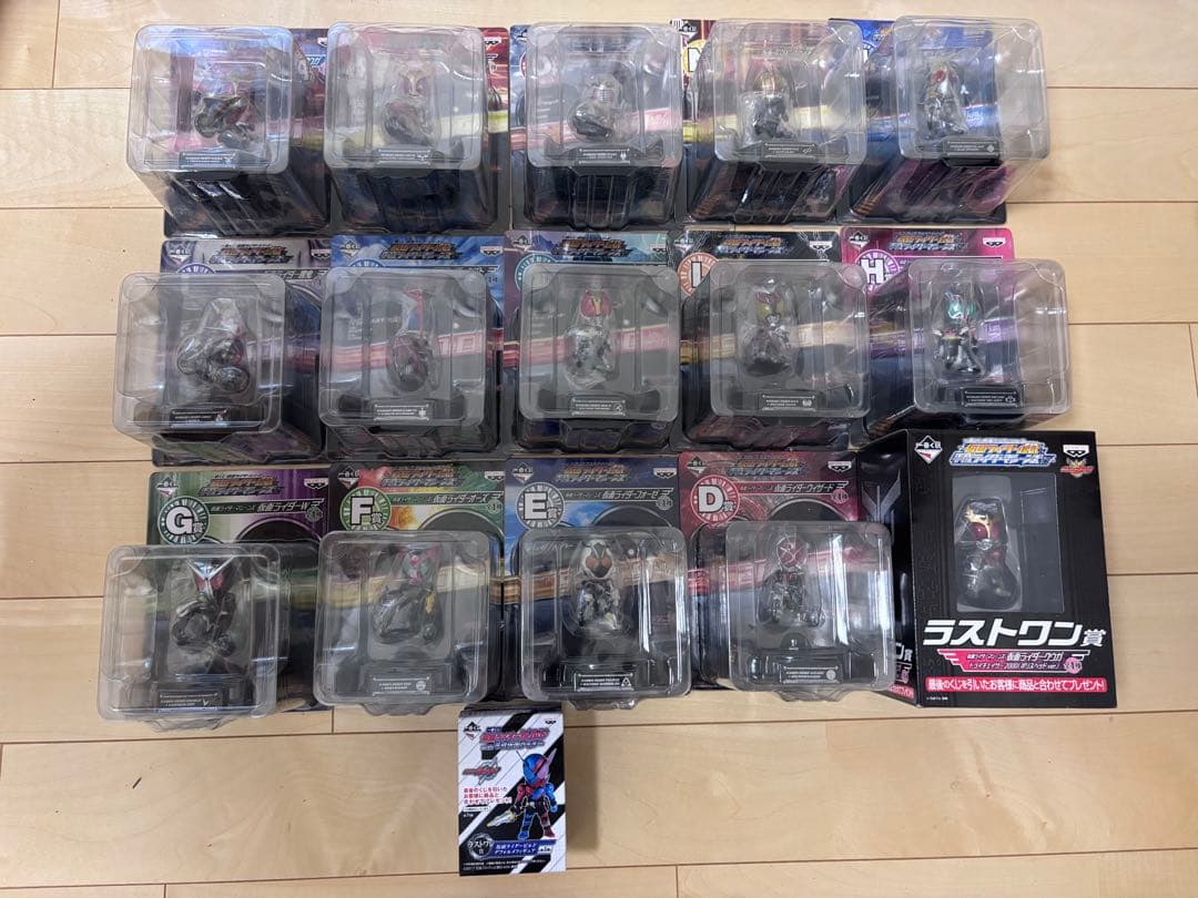 仮面ライダー 一番くじ ライダーマシーンズ編　D～Q賞、ラストワンセット　未開封