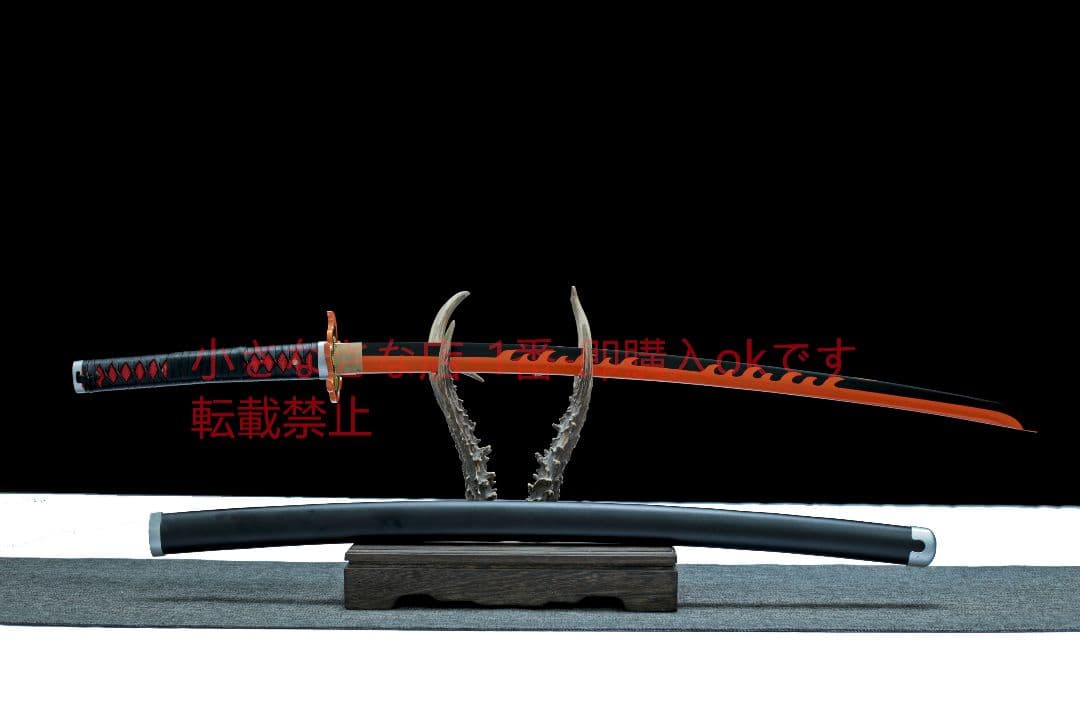 鬼滅の刃-炭治郎  武具　刀装具　日本刀　模造刀　居合刀 日輪刀 赫刀