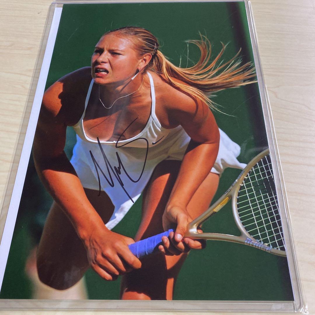 マリア・シャラポワ 直筆サイン入りフォト テニス Maria Sharapova