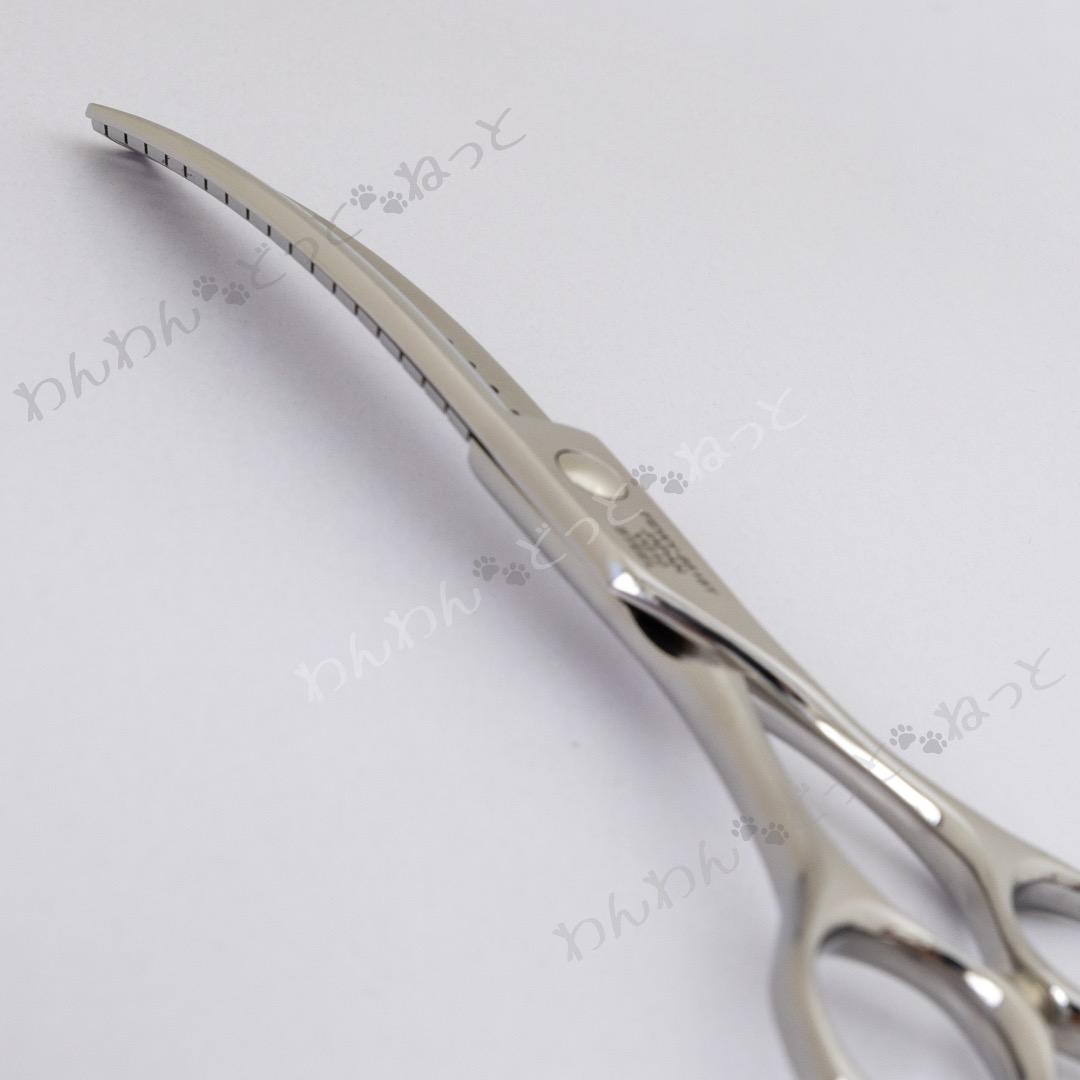 6.5インチ　カーブブレンディングシザー　vg10 コバルト　フェニーチェ