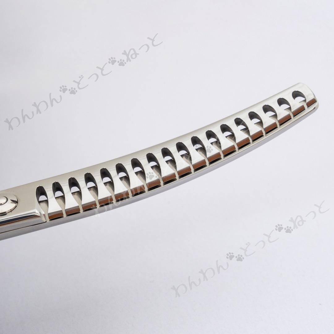 6.5インチ　カーブブレンディングシザー　vg10 コバルト　フェニーチェ