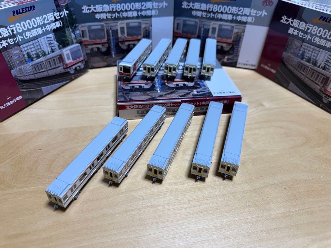 北大阪急行電鉄8000系 ポールスター 10両セット 全車両N化済み、Ｍ車2両