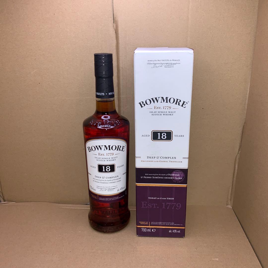【未開栓】BOWMORE 18年 700ml ウイスキー　ボウモア