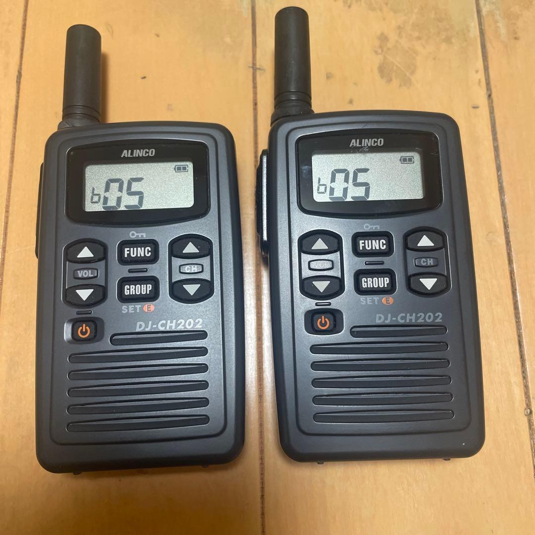 アルインコ　ALINCO 特定小電力ハンディトランシーバー　DJ-CH202