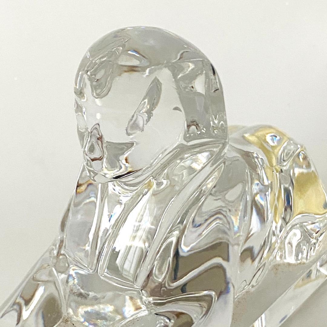 【バカラ】動物 スフィンクス 置物 インテリア 美品★幸運　魔除け3