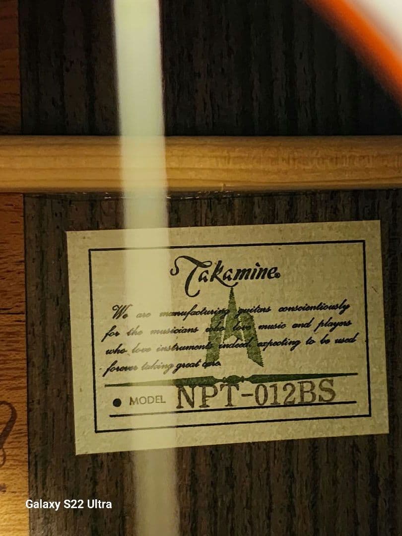 Takamine タカミネ　ギター　NPT-012 BS 美品