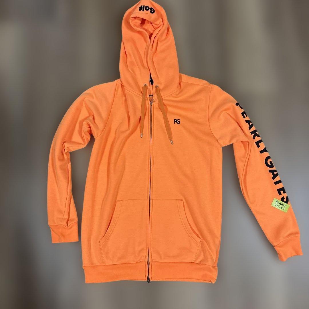 【美品】PEARLY GATES オレンジ フルジップ パーカー6