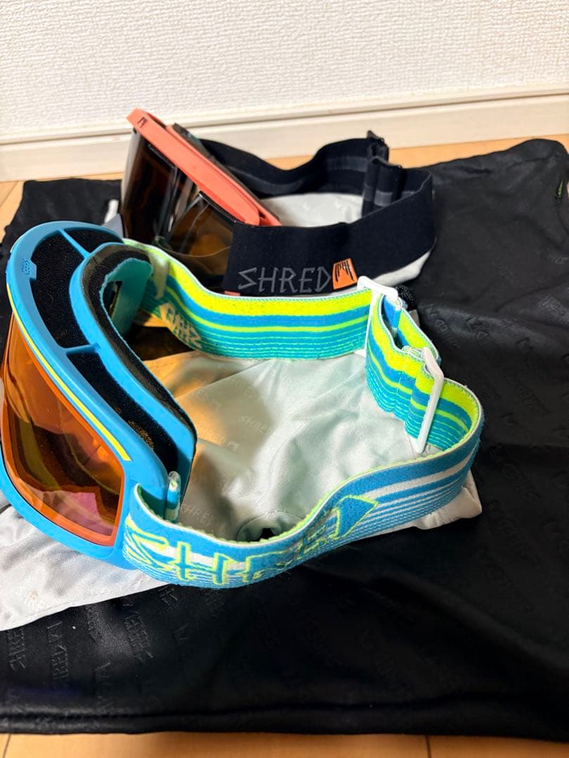 【3点セット】SHRED ヘルメット XS-M ＋ ゴーグル2点