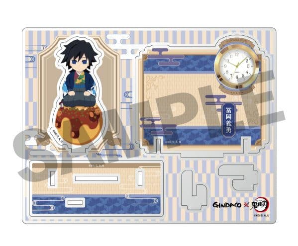 鬼滅の刃 銀だこ ジオラマ ミニアクリルクロック 冨岡義勇