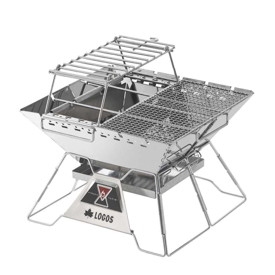 焚き火台 グリル LOGOS ピラミッドTAKIBI L コンプリート