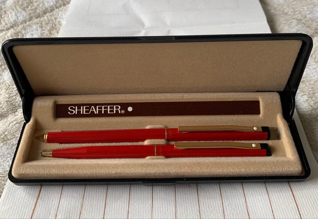 希少 Sheaffer（シェーファー） Medium 万年筆・ボールペン セット