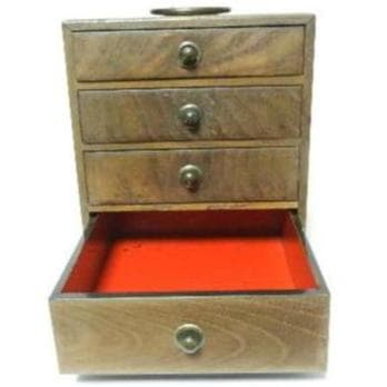 小さなアンティーク菓子箪笥（かしだんす）