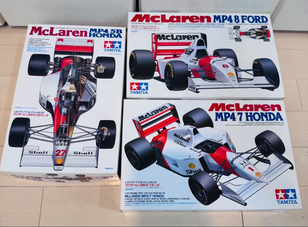 モ*う様 【未組立】タミヤ　マクラーレン　ホンダ　フォード　3台セット　　1/2
