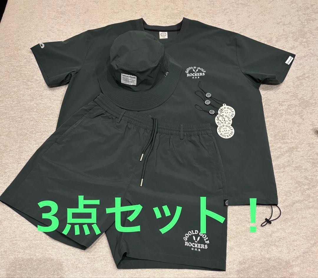【3点セット】goold golf rockers セットアップ ＋ハット