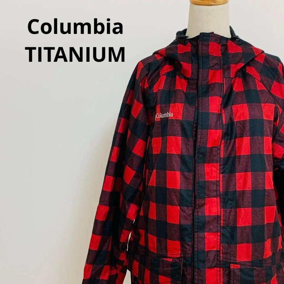Columbia TITANIUM チェック柄 スノボ スキーウェア M 防寒