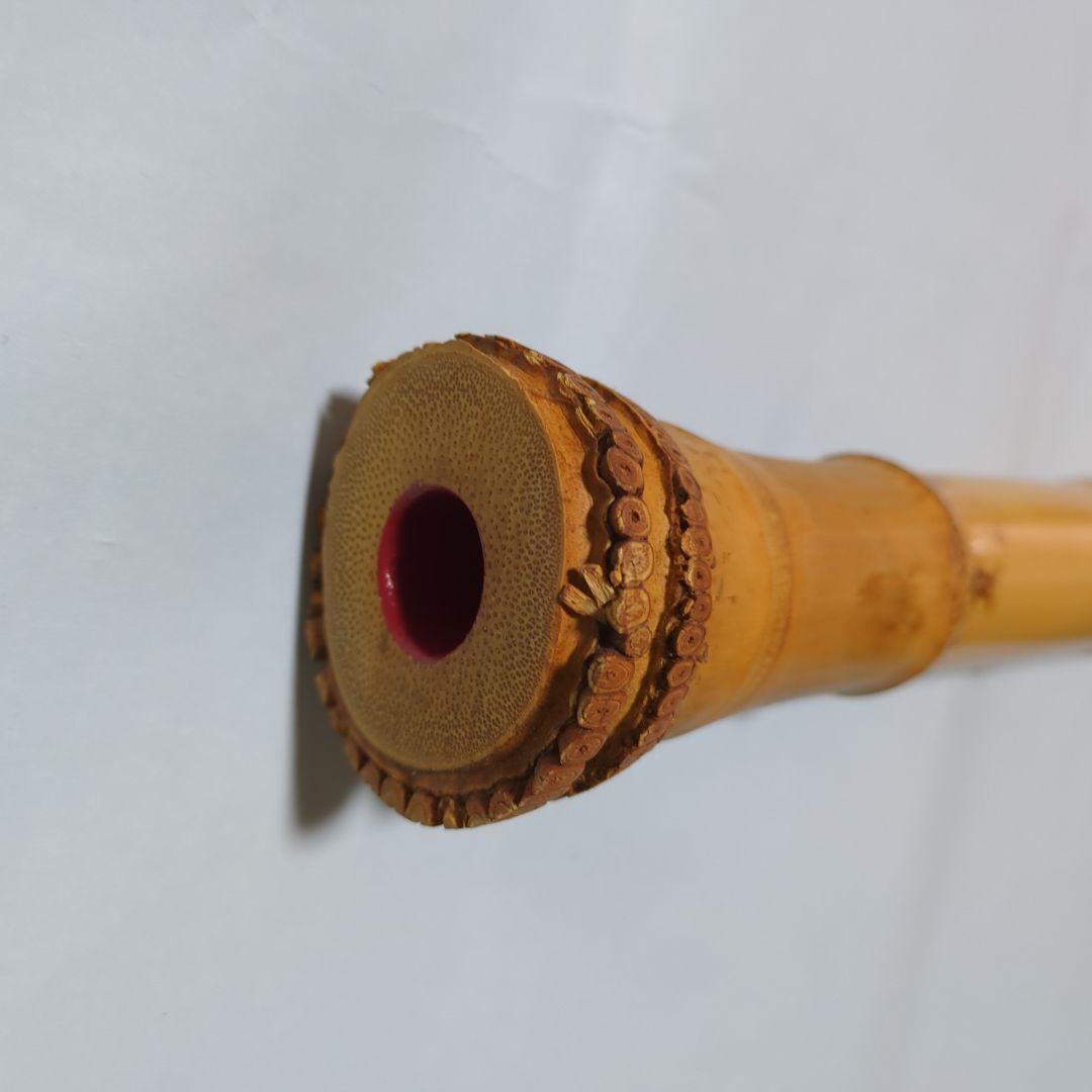 尺八 7孔 約43cm 1尺4寸相当 筒音 F（ツ） 1本物 希少 値下げ中
