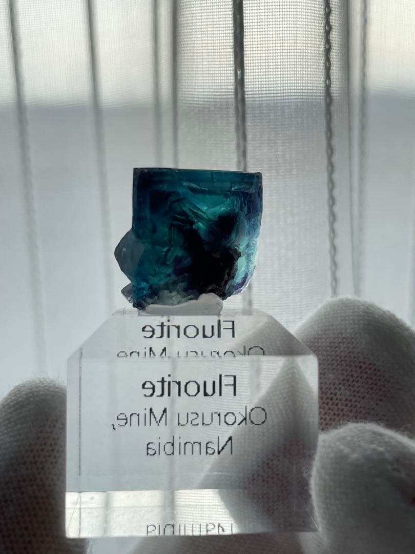 希少オコルスナミビア　フローライトBlue butterfly pocket