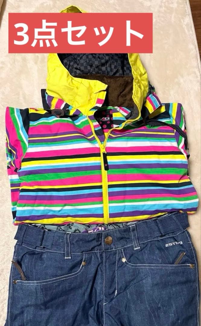 ESTIVO スノーボード ウェアセット　ロキシートレーナー